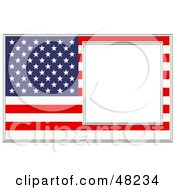 Poster, Art Print Of American Frame With A White Box