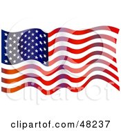 Poster, Art Print Of American Flag Waving