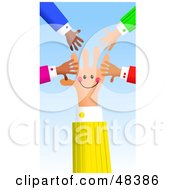 Poster, Art Print Of Handy Hand Surrounded By Others