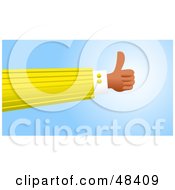 Poster, Art Print Of Handy Hand Giving The Thumbs Up
