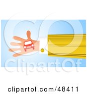 Poster, Art Print Of Handy Hand Holding A Car