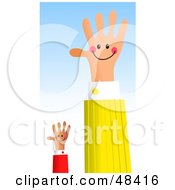 Poster, Art Print Of Handy Hand And Assistant Waving