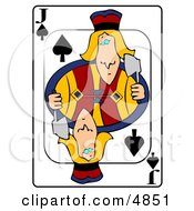 Poster, Art Print Of JJack Of Spades Playing Card