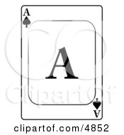 AAce Of Spades Playing Card Clipart