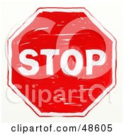 Poster, Art Print Of Red Colored Stop Sign