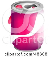 Pink And White Soda Can