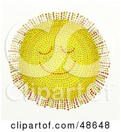 Poster, Art Print Of Pleased Sun Face