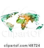 Royalty Free RF Clipart Illustration Of An Abstract Earth Atlas