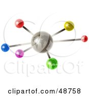 Royalty Free RF Clipart Illustration Of A Gray Globe Molecule by Prawny