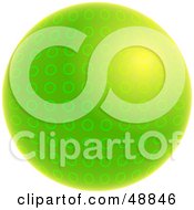 Royalty Free RF Clipart Illustration Of A Gradient Green And Yellow Dotted Globe