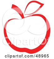 Royalty Free RF Clipart Illustration Of A Red Apple by Prawny #COLLC48965-0089