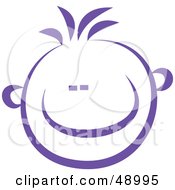 Poster, Art Print Of Violet Happy Childs Face
