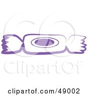 Royalty Free RF Clipart Illustration Of A Purple Christmas Cracker