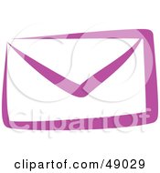Poster, Art Print Of Purple Envelope