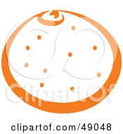 Royalty Free RF Clipart Illustration Of A Navel Orange