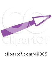Royalty Free RF Clipart Illustration Of A Purple Arrow