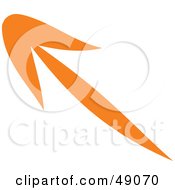 Royalty Free RF Clipart Illustration Of An Orange Arrow