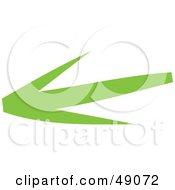 Royalty Free RF Clipart Illustration Of A Green Arrow