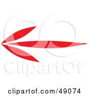 Royalty Free RF Clipart Illustration Of A Red Arrow