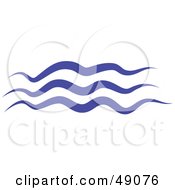 Royalty Free RF Clipart Illustration Of Blue Water Waves