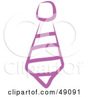 Royalty Free RF Clipart Illustration Of A Purple Tie