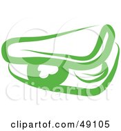 Royalty Free RF Clipart Illustration Of A Green Sandwich