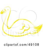 Poster, Art Print Of Yellow Swan