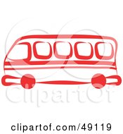 Poster, Art Print Of Red Bus