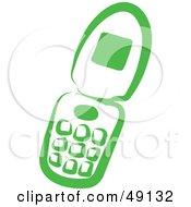 Poster, Art Print Of Green Cellular Phone