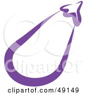 Royalty Free RF Clipart Illustration Of An Eggplant