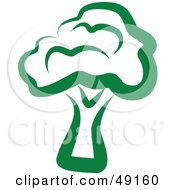 Royalty Free RF Clipart Illustration Of Green Broccoli
