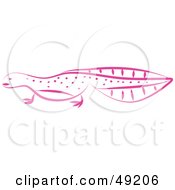 Royalty Free RF Clipart Illustration Of A Pink Salamander by Prawny