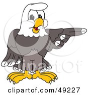 Poster, Art Print Of Bald Eagle Character Pointing
