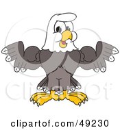 Poster, Art Print Of Bald Eagle Character Shrugging Or Flexing