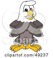 Poster, Art Print Of Bald Eagle Character Smiling