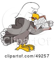 Poster, Art Print Of Bald Eagle Character Reading