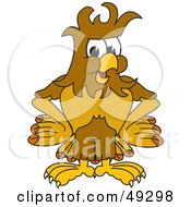 Hawk Mascot Character With Messy Hair by Toons4Biz