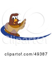Poster, Art Print Of Falcon Mascot Character Dash Logo