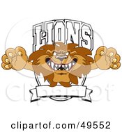Poster, Art Print Of Lion Character Mascot Logo