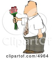 Poster, Art Print Of Man Giving Flowers