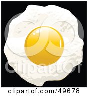 Poster, Art Print Of Fried Egg With The Yolk On Top