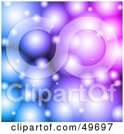 Royalty Free RF Clipart Illustration Of A Purple And Blue Fantasy Bubble Background