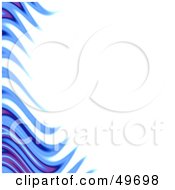 Royalty Free RF Clipart Illustration Of A Border Of Blue And Purple Flames On White