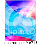 Poster, Art Print Of Colorful Background Of Blues And Pinks With Tunnels