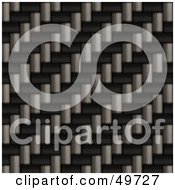 Royalty Free RF Clipart Illustration Of An Extreme Closeup Of Black Carbon Fiber