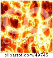 Royalty Free RF Clipart Illustration Of A Fiery Whips In Lava by Arena Creative