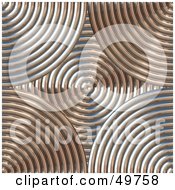 Poster, Art Print Of Background Of Chrome And Copper Circles