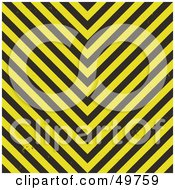 Poster, Art Print Of Bright Yellow And Black Hazard Stripes Background