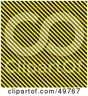 Poster, Art Print Of Diagonal Black And Yellow Stripe Background
