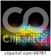 Poster, Art Print Of Colorful Lights Shining Through Holes On Black